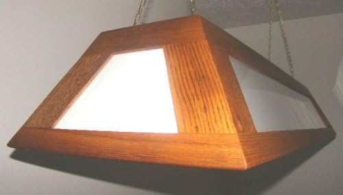 Antique Natural Oak Billiards Pool Table Light