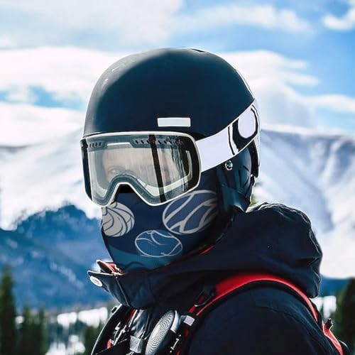Balaclava para hombre, máscara para esquí y ciclismo, color azul, cubreboca y cuello para invierno miniatura 5