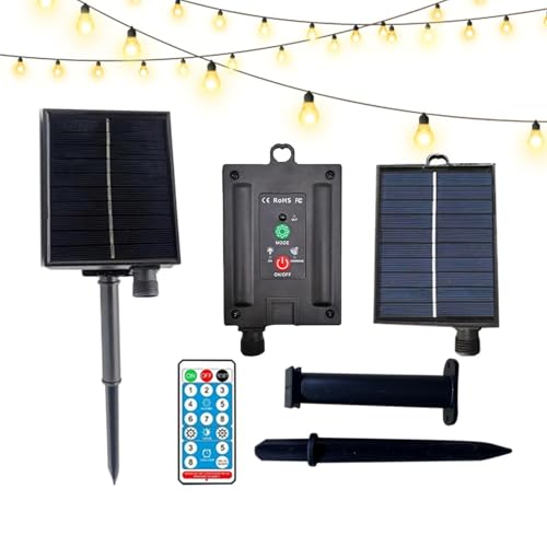 Solar Panel with Plug Outlet, Solar Power Outdoor Plug Outlet, Waterproof 31V Outdoor Sol-ar Panel with Ou-tlet, Tools & Home Improvement for Garden Farm Tent Fishing Patio Yard