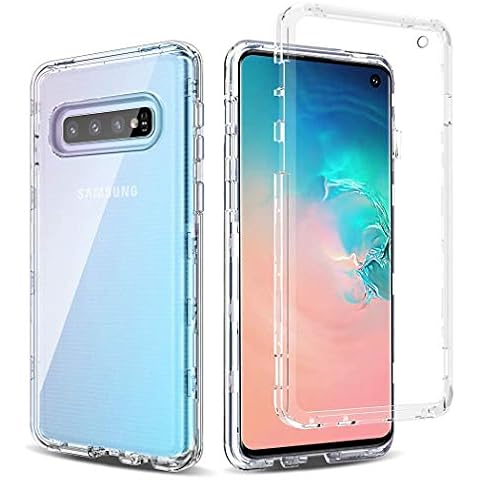 Samsung S10 6.1"SM-G973F/DS Case, Samsung Galaxy S10 Front and Back Case, Transparent Clear Fully Protection PC Hard Soft Cover Bumper Shockproof For Samsung Galaxy S10 Cover