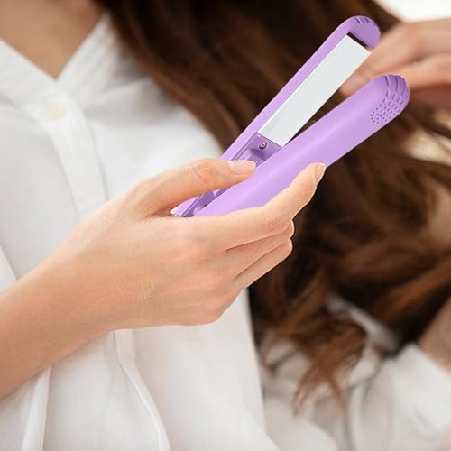 Plancha para cabello portátil para cabello liso y rizado miniatura 4