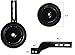 Little World Training Wheels Heavy Duty Rear Bicycle Stabilizers Mounted Kit Compatible for Bikes of 14 16 18 Inch