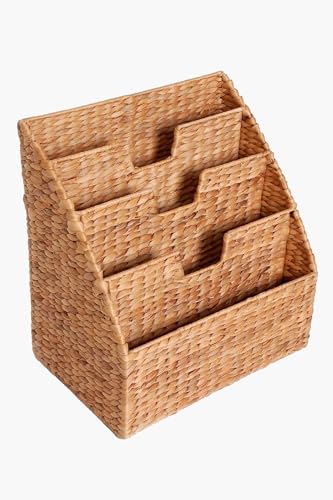 Vivanno Großer Zeitungsständer, Zeitungsbox Rego aus Wasserhyazinthe, Natur - 2