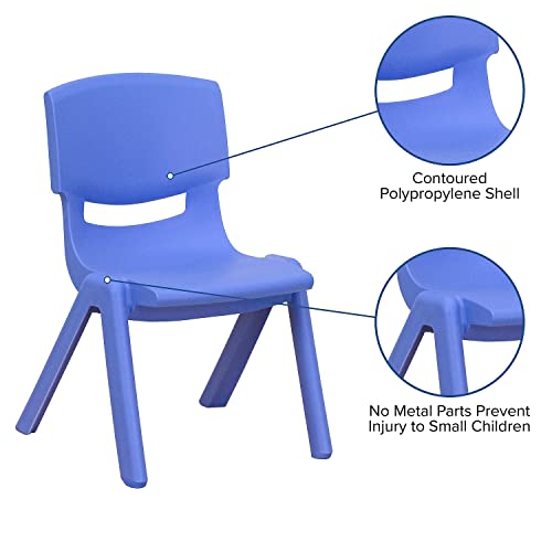 Image of Flash Furniture Furniture>Seating>Chairs>Stack, 10.5 inch, Blue