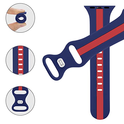 Image of GRIPP Tutone Soft Silicone Watch Strap for 44mm /45mm /46mm /49mm, Watch Series 11 /10 /9 /8 /7 /6 /5 /4, SE 3 /2 /1, Ultra 3 /2 /1, Durable, Flexible, Lightweight, Adjustable (Watch Not Included)
