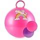 com-four® Hüpfball mit Einhorn-Motiv Ø 43 cm - Aufblasbarer Sprungball mit Griff für Kinder - Hopper Ball für drinnen & draußen [Auswahl variiert] (1 Stück - Einhorn bunt)