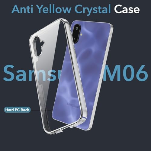 Image of DIZORO Compatible with Samsung Galaxy M06 5G / F06 5G Back Cover Case Clear,[ Anti Yellow ][Military Grade Protection] Hard PC Back Cover Transparent
