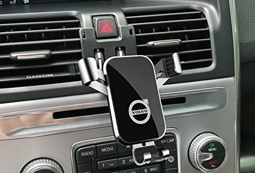XLUMIO Car Phone Holder for Volvo S60 S90 V90 XC40 XC60 XC90, Mobile Phone Holder 360° Flexible Rotation, Car Mobile Phone Holder Anti-slip Shockproof, Car Accessories,XC60 2009~2017