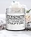 Funny Sculpting Candle Warning May Spontaneously Start Talking About Sculpting 9oz Vanilla Scented Candles Soy Wax