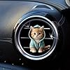 Cute Cat Car Air Freshener Vent Clips, Refillable Aromatherapy Diffuser for Vehicle #2