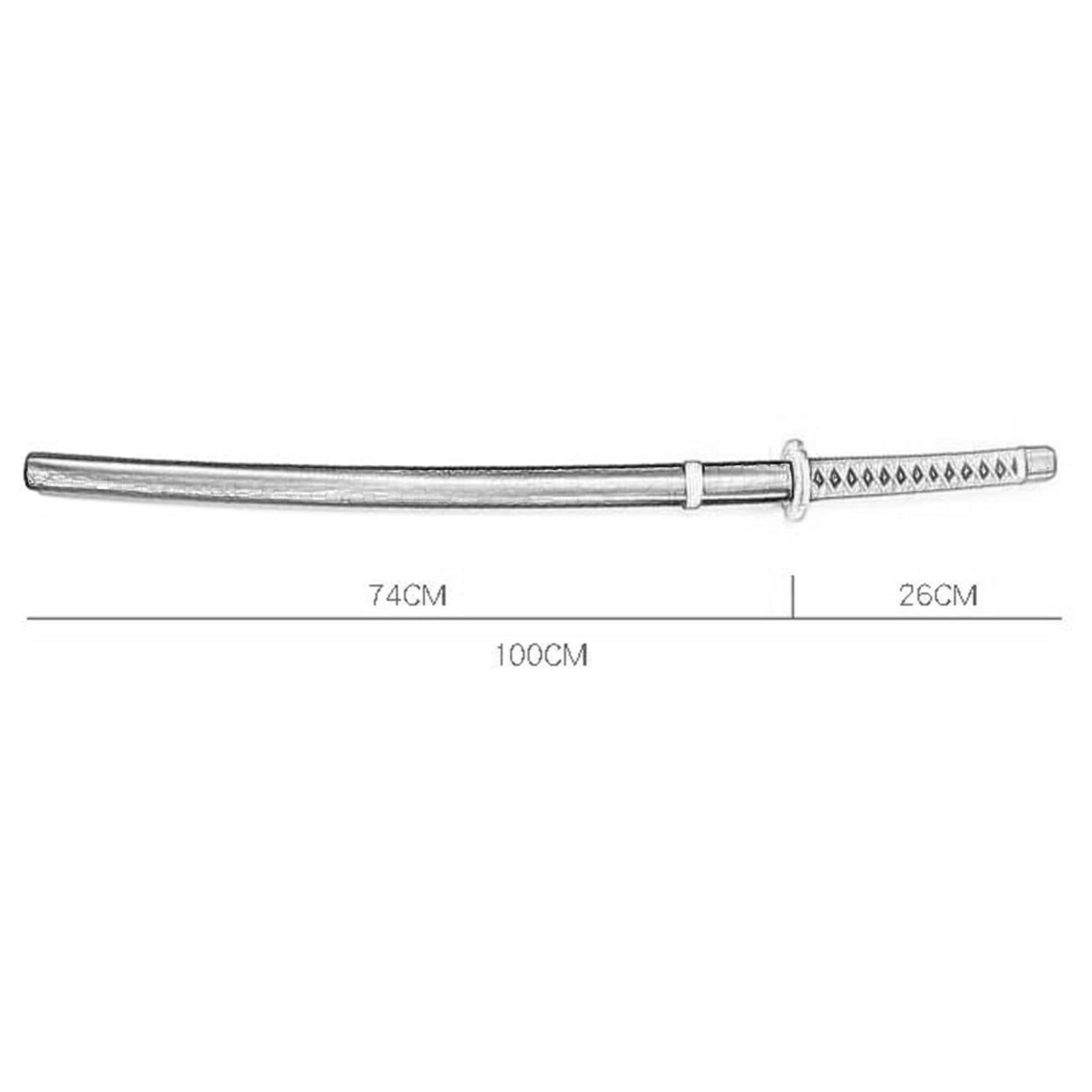 Katana, Coltello in Legno di Simulazione, Arma Interamente in Inuyasha, Oggetti Scena for Armi da Spettacolo Animazione Giapponese, Collezione Cos