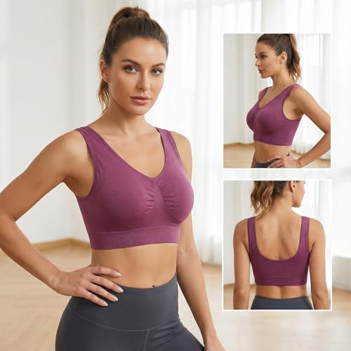 Image of Hiking Gril Women's Comfort Wirefree Bralette Unpadded Sleep Yoga Bra