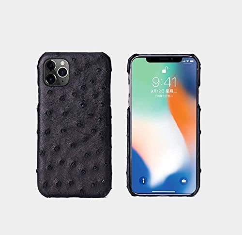Étui iPhone SE3 cuir d'autruche idéal pour le bureau chic - 5