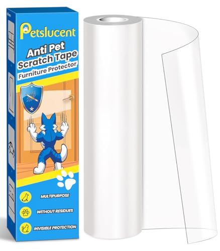 Image of Cat Scratch Furniture Protector: Cat Anti Scratch Tape - Door Protector from Dog Scratching (197in x 15.7in)
