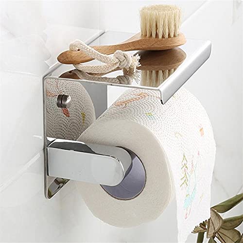 Rollo de Papel de Cocina, Soporte de Papel higiénico Autoadhesivo para Montaje en Pared, Tejido de baño de Acero Inoxidable