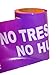 Purple Boundary Tape No Trespassing No Hunting