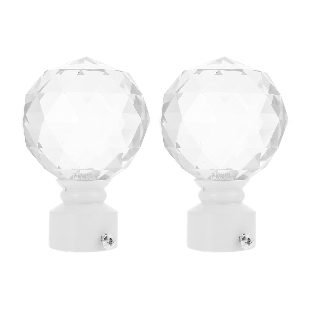 Embouts de tringle à rideaux blancs pour harmoniser facilement vos rideaux de chambre
