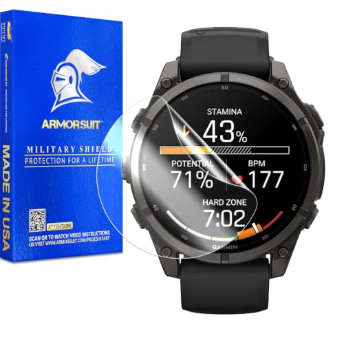 ArmorSuit 6 Pack for Garmin Fenix 9/8 / 7 (47mm) Screen Protector HD Clear MilitaryShield Film - Made in USA