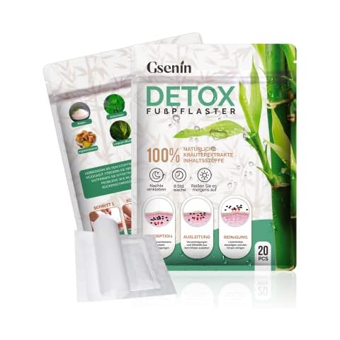 GSENIN Entgiftungspflaster Füße Original, Detox Fußpflaster Entgiftung für Stressabbau & Tiefschlaf 100% Natürliche Deep Cleansing Foot Pads zur Entfernung von Giftstoffen und Reinigung des Körpers Cover