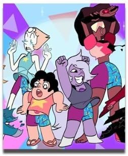 Decorative Custom steven universe crystal gems Classic Bedroom Setting Home Decoration Photo Poster Prints Size 50*75 Cm Wall Sticker