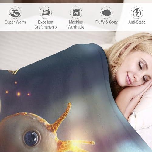 Manta de caracol de franela 130x150 cm suave para sofá 6