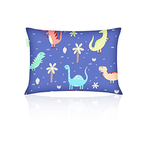 Ulife Mall Oreiller pour Tout-petit avec Taie D'oreiller, Oreiller pour Enfants Hypoallergénique pour Dormir Oreiller Bébé Doux en 100% Coton Biologique Lavable Machine pour Garçon Filles, Lit de Bébé Cover