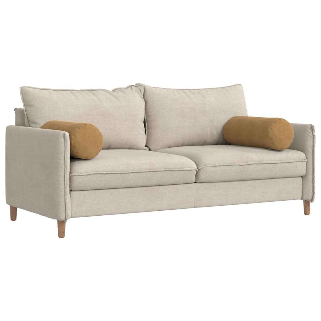 2er Set Bolsterkissen Braun 25 x 70 cm Cord Nackenrollen | Weiche Nackenrollen aus strukturiertem Cord für gemütliche Stunden im Wohnzimmer und Schlafzimmer. Mit Reißverschluss.