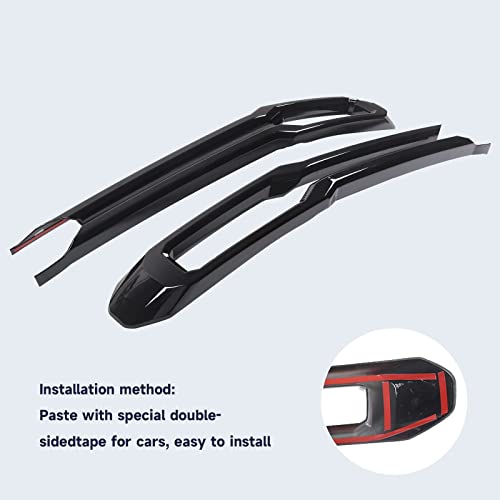 Image of TOYCIDFG Front Grille Trim Strips Compatible with Ford Maverick 2022 2023 2024 Truck Grille Trim Strips Cover Frame Car Decorations Stickers (Bright Black)