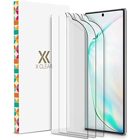 XClear 3 Pack Screen Protector Designed for Galaxy Note 10 Plus/Note 10 Plus 5G (2019) [Case Friendly] TPU Film Anti-Scratch HD Protector Compatible Samsung Galaxy Note10+ / Note 10+ 5G - Pack of 3 Cover
