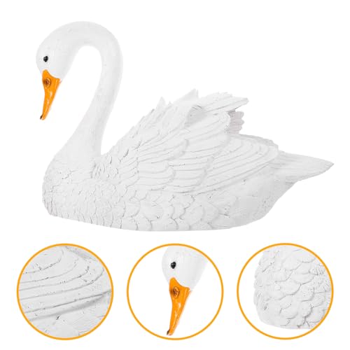 Cygne en résine blanc pour sublimer une table vide - 8