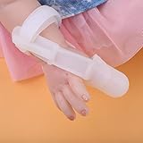 Jadeshay Non-Toxic Silicone Baby Kids Finger Guard Stop Sucking Wrist Band Treatment Thumb (Edition...
