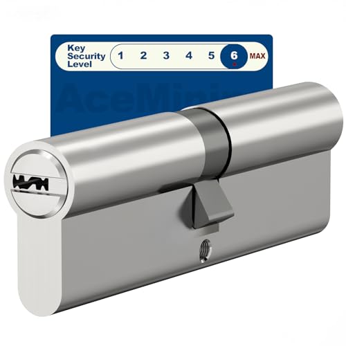 AceMining Cylindres de Serrures 30/30mm, 60mm Porte Serrure avec 3 clés, anti-crochetage,...