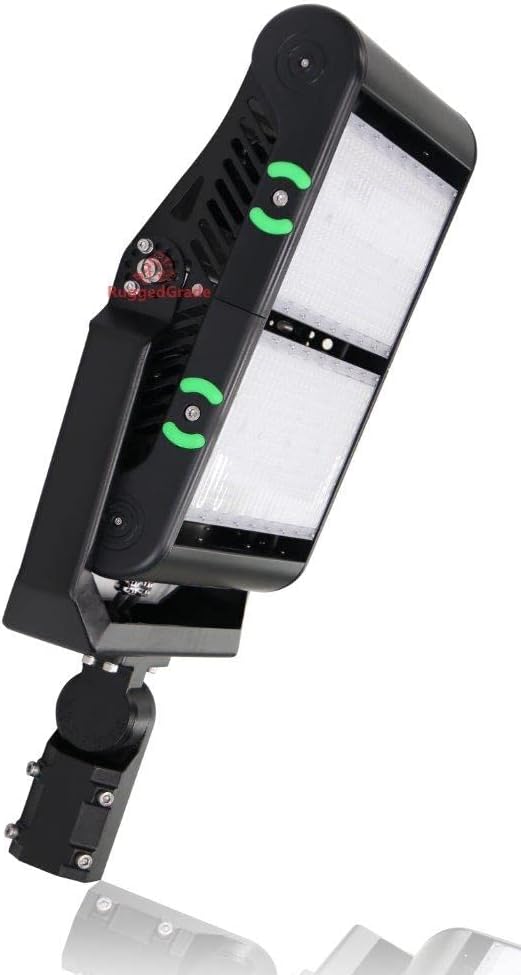 RuggedGrade 500W - Icon Pro III Series LED Sport Lights - 70,000 Lumens - 5000K Black Housing - Slip Fit Mount & Flood Mount - 10KV Surge - 60° Lens - DLC 5.1 Premium