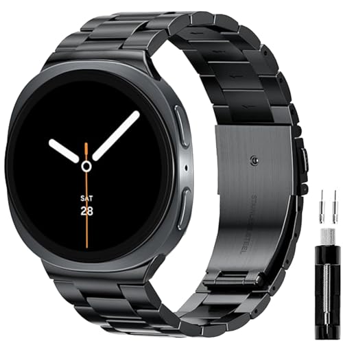 GOLDTOLUCK Stainless Steel Band Compatible with Samsung Galaxy Watch 8 Classic 40mm 44mm 46mm (2025) Men Women Milanese Mesh Magnetic Classy Elegant Casual Business Metal Stainless Steel