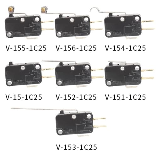 Micro-interrupteur de fin de course V-154-1C25 lot de 10 pièces 10A 250V - 3