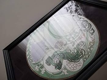 アールヌーボー風　ポスター(額縁入り) アールヌーボー ミュシャ 切り絵 葡萄 切り絵 yamatai 通販