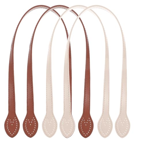 4 PCS Bag Strap, Longchamp Bag Strap Replacement, Bag Straps for Sling Bag and Shoulder Bags, Brown Bag Strap Set for Mini Bag and Sack Bag Customization