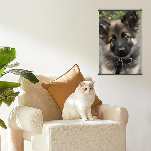 Poster chiot berger allemand en toile durable décoration murale luxe