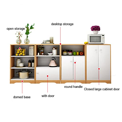 Étagère de cuisine en bois blanc de qualité supérieure pour micro-ondes