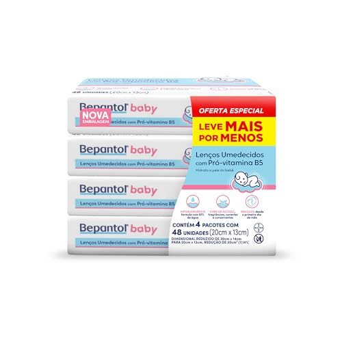 Bepantol Baby Leve 4 Pague 3 Kit 192 Lenços Umedecidos