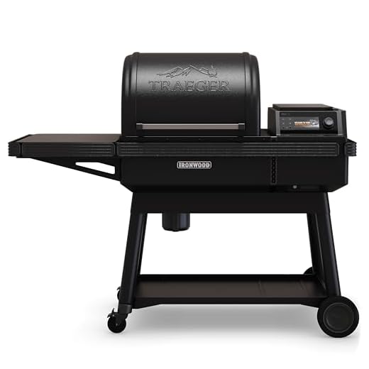 Traeger Ironwood Pellet Smoker Grill, Electric Wood Pellet Grill with WiFIRE App Control, 165F - 500F Degree Temperature Control Super Smoke Mode, 6-in-1 BBQ Smoker Grilling Combo, TFB61RLG