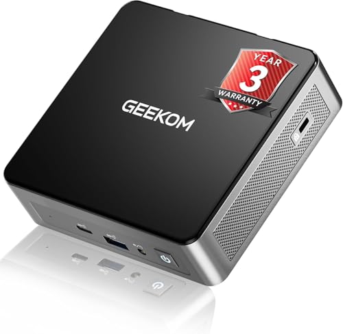 【高耐久設計】GEEKOM Air12 ミニPC |最新第12世代 Intel N95 搭載|DDR5 16GB+512GB SSD|全金属フレーム・3年保証|3画面出力(HDMI+USB-C+DP)|動画視聴/学校/工場対応|TDP6W 省電力|静音冷却