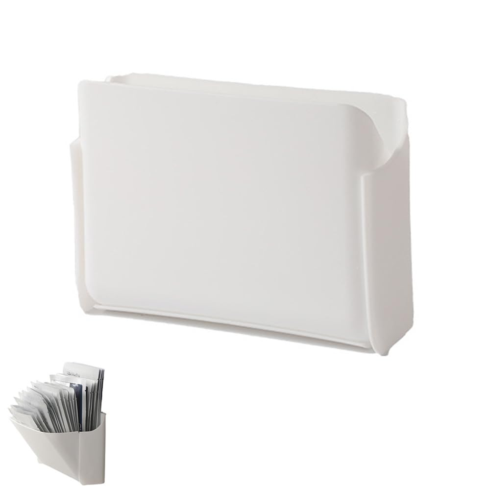 Facial Mask Holder Wall Mount Self-Adhesive Collagen Face Masks Storage Box Organizer Case Dispenser for Collagen Daily Mask Sheets Skincare Real Deep Overnight Hydrogel Mask