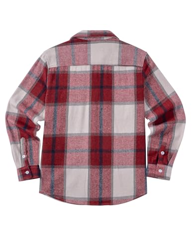 Image of COOFANDY Mens Flannel Shirts Long Sleeve Plaid Shirt Jacket Button Down Shirt with Pockets