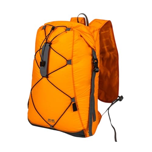Mochila de senderismo plegable de 26 l – Bolsa impermeable ligera al aire libre, camping, senderismo y viaje, diseño ergonómico para hombres y mujeres, ideal para pesca, escalada, caza, sp