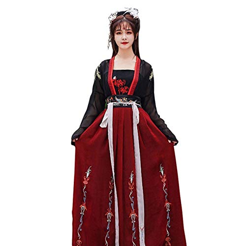 HongYa Chinois Traditioanl Hanfu élégant fée Danse Costume Oriental scène Performance rétro brodé Robes folkloriques pour Les Femmes Cover