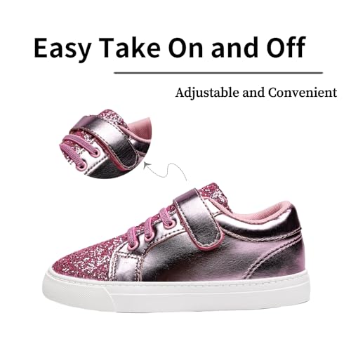 Nihaoya Baby First Walking Shoes Toddler Slip on Shoes Girls Princess Casual Sneakers Glitter Boy Running Tennis Footwear3