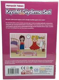 CA Games 4+ Yaş 72 Parça Kız Çocuklar için Manyetik Kıyafet Giydirme Seti Eğitici Aktivite Oyunu, SM-CA-OYUN-MANYETIK-KIYAFETGIYDIRME-5278 - Görsel 3