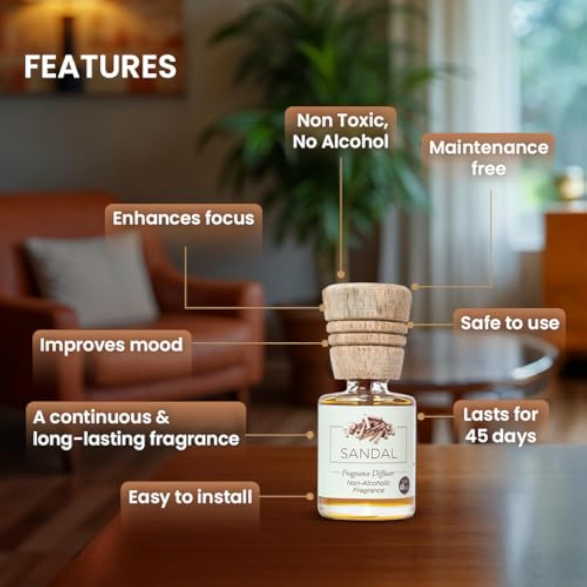 Fragrance Diffuser Oil Set, 5 x 10ml
