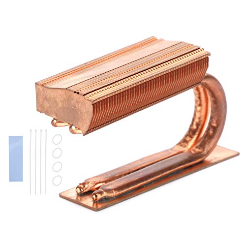 Dilwe M.2 2280 Solid State Hard Cooler, 2 Heat Pipes Copper Heat Sink with Heat Dissipation Film, Straps and Rubber Bands - Image 4
